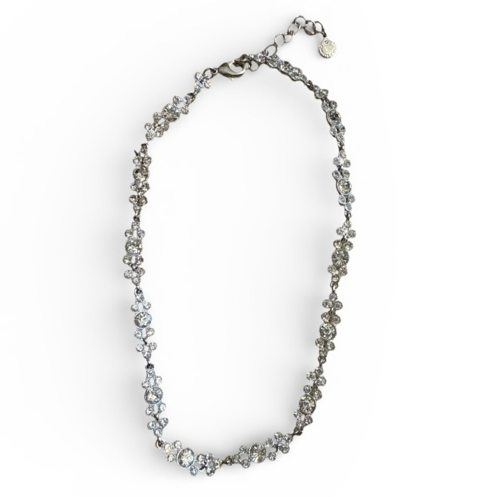 Charter Club Silver-Tone Mixed Crystal Statement Necklace
